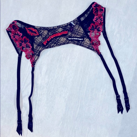 Upcycle Victoria’s Secret embroidered garter belt - Picture 2 of 8